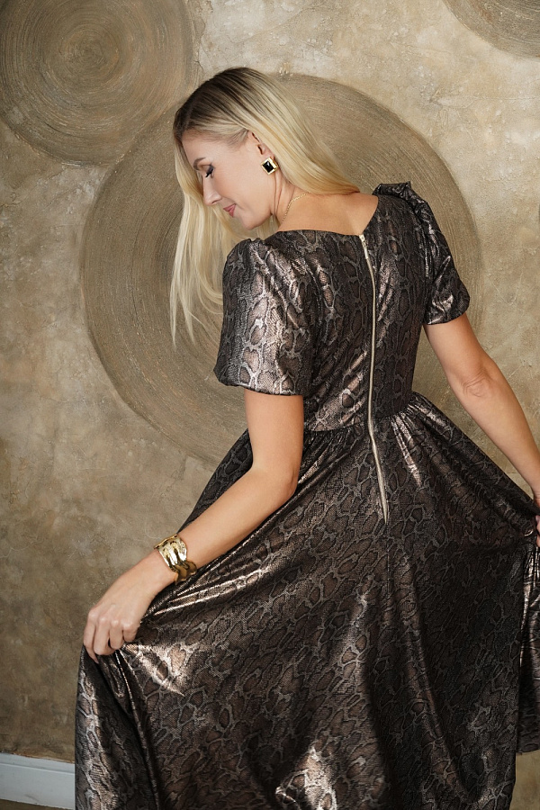 Платье леопард